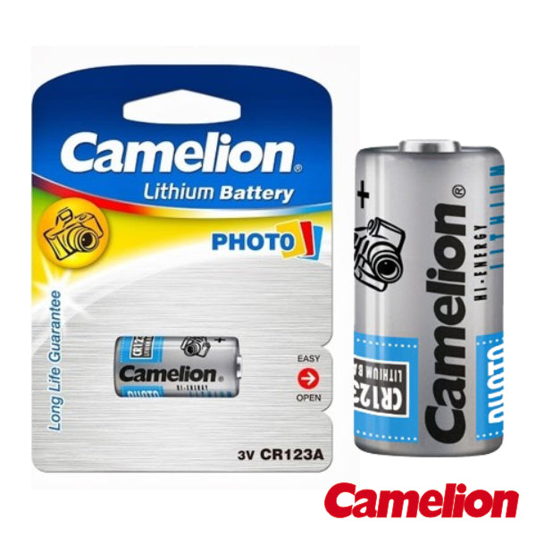 Pilha Lithium Cr123A 3V 1300Ma Blister Camelion - Tauu.pt