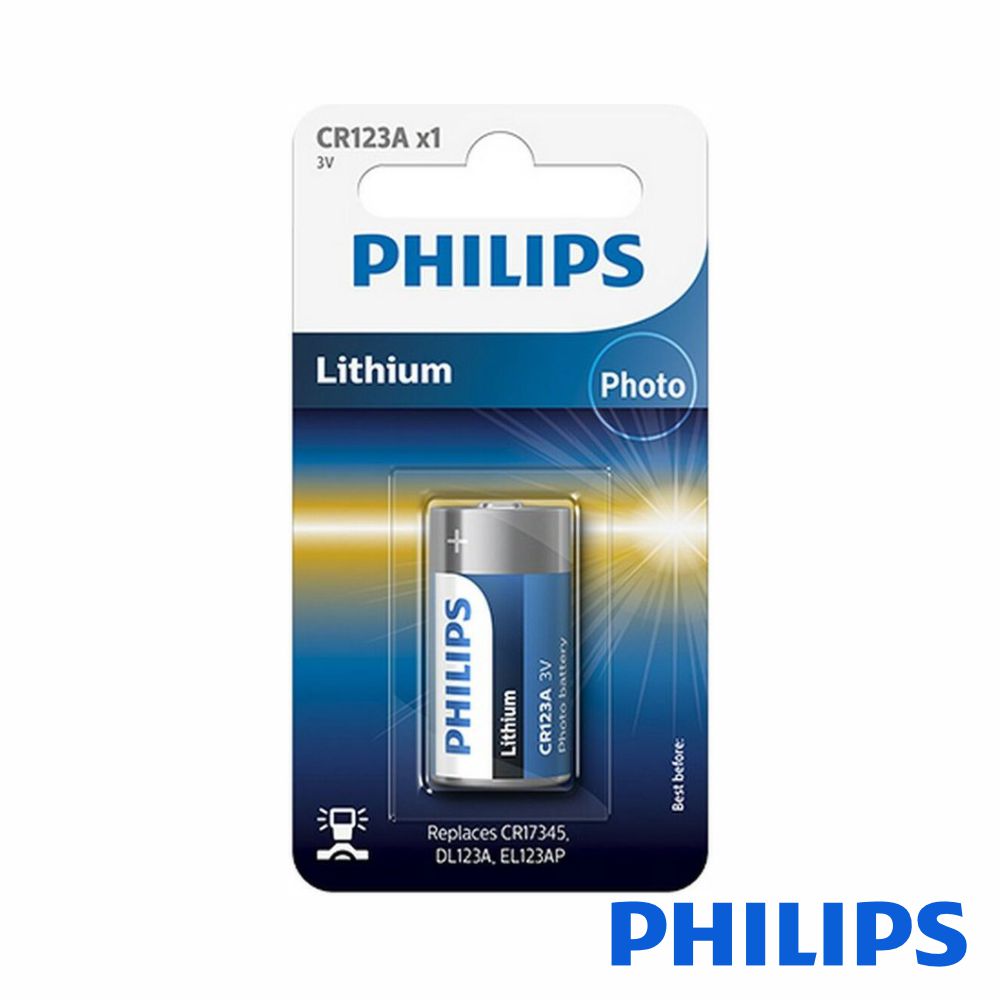 Pilha Lítio Cr123A 3V 1500Mah Blister Philips - Tauu.pt
