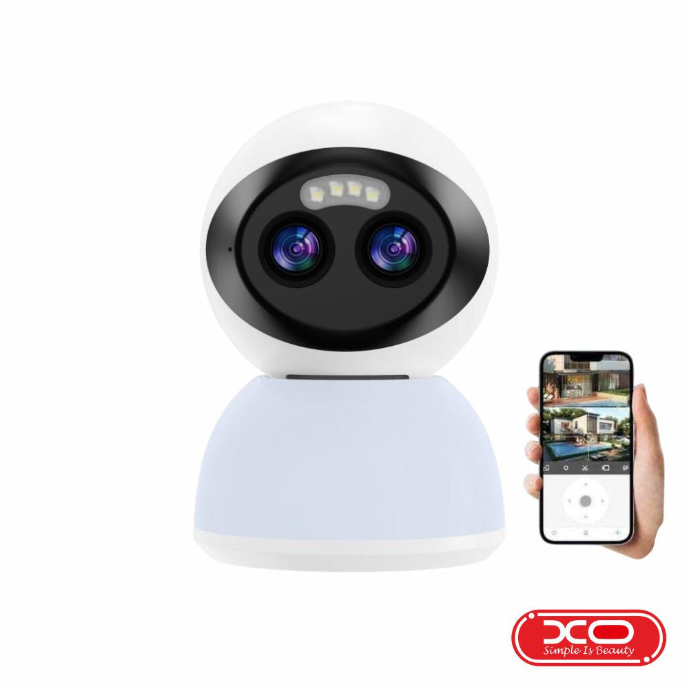 Câmara Vigilância Ip Dupla H.265 1296P 5Mp Wifi+Bt Xo - Tauu.pt