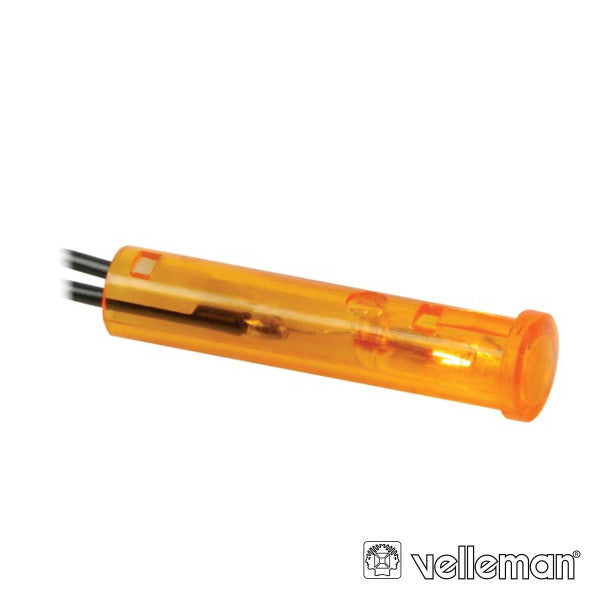 Luz Piloto Redondo Âmbar 12V 7Mm Velleman - Tauu,pt