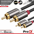 Cabo 2-Rca Macho / 2-Rca Macho Dourado 2M Prok - Tauu,pt