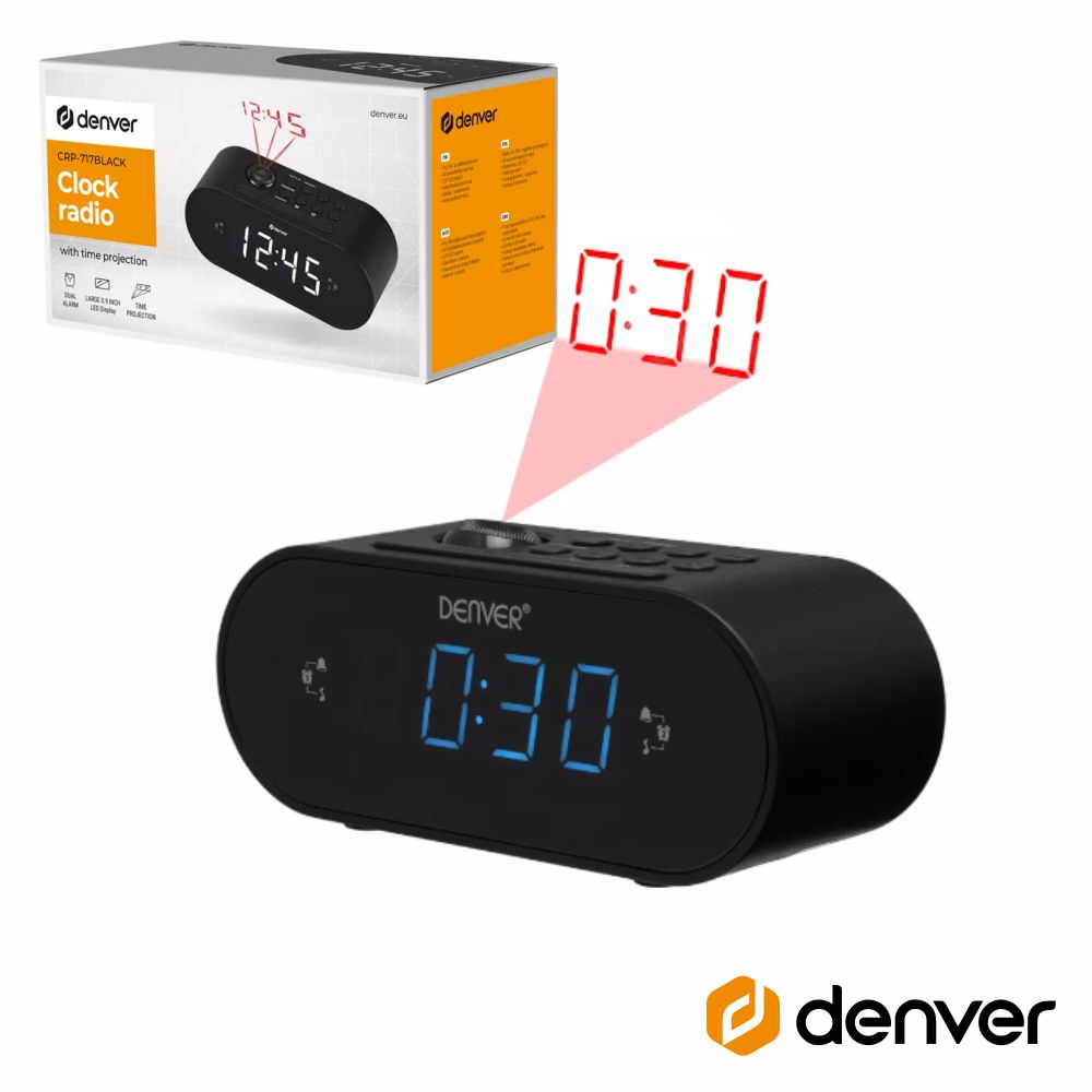 Relógio Despertador Fm Digital Denver - Tauu.pt