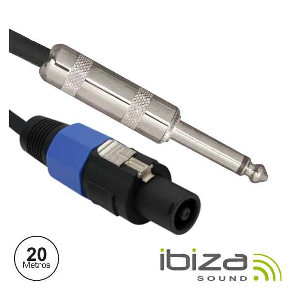 Cabo Speakon 2P Macho / Jack 6.35Mm Macho 20M Mn Ibiza - Tauu.pt