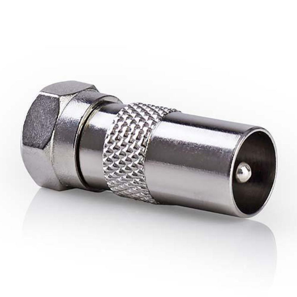 Ficha Adaptadora F Macho / Coaxial Macho 9,5Mm - Tauu,pt