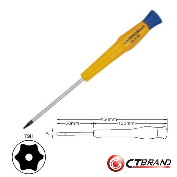 Chave Torx C/ Furo T09H 150Mm Ctbrand - Tauu.pt