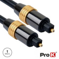 Cabo Fibra Óptica Toslink-Toslink 1M Prok - Tauu,pt