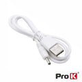 Cabo Alimentação Usb-A 2,0 / Dc 3,5Mm Branco Prok - Tauu,pt