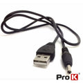 Cabo Alimentação Usb-A 2,0 / Dc 3,5Mm Prok - Tauu,pt