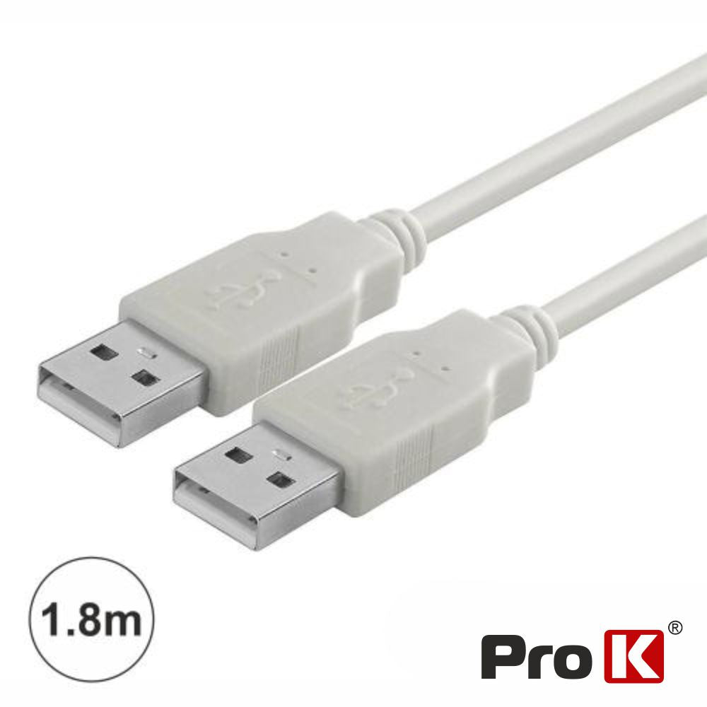 Cabo Usb-A 2,0 Macho / Usb-A Macho 1,8M Prok - Tauu,pt