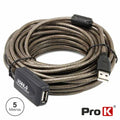 Cabo Usb-A 2,0 Macho / Usb-A Fêmea Amplificado 5M Prok - Tauu,pt