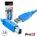 Cabo Usb-A 3.0 Macho / Usb-B Macho 1.8M Prok - Tauu.pt
