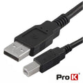 Cabo Usb-A 2,0 Macho / Usb-B Macho 0,75M Prok - Tauu,pt