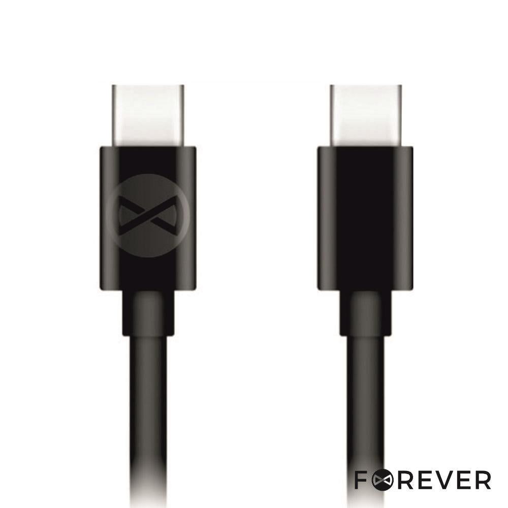 Cabo Usb-C Macho / Usb-C Preto Pd 3A 1M Forever - Tauu.pt