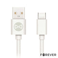 Cabo Usb-A 2,0 3A Macho / Usb-C Branco 1M Forever - Tauu,pt