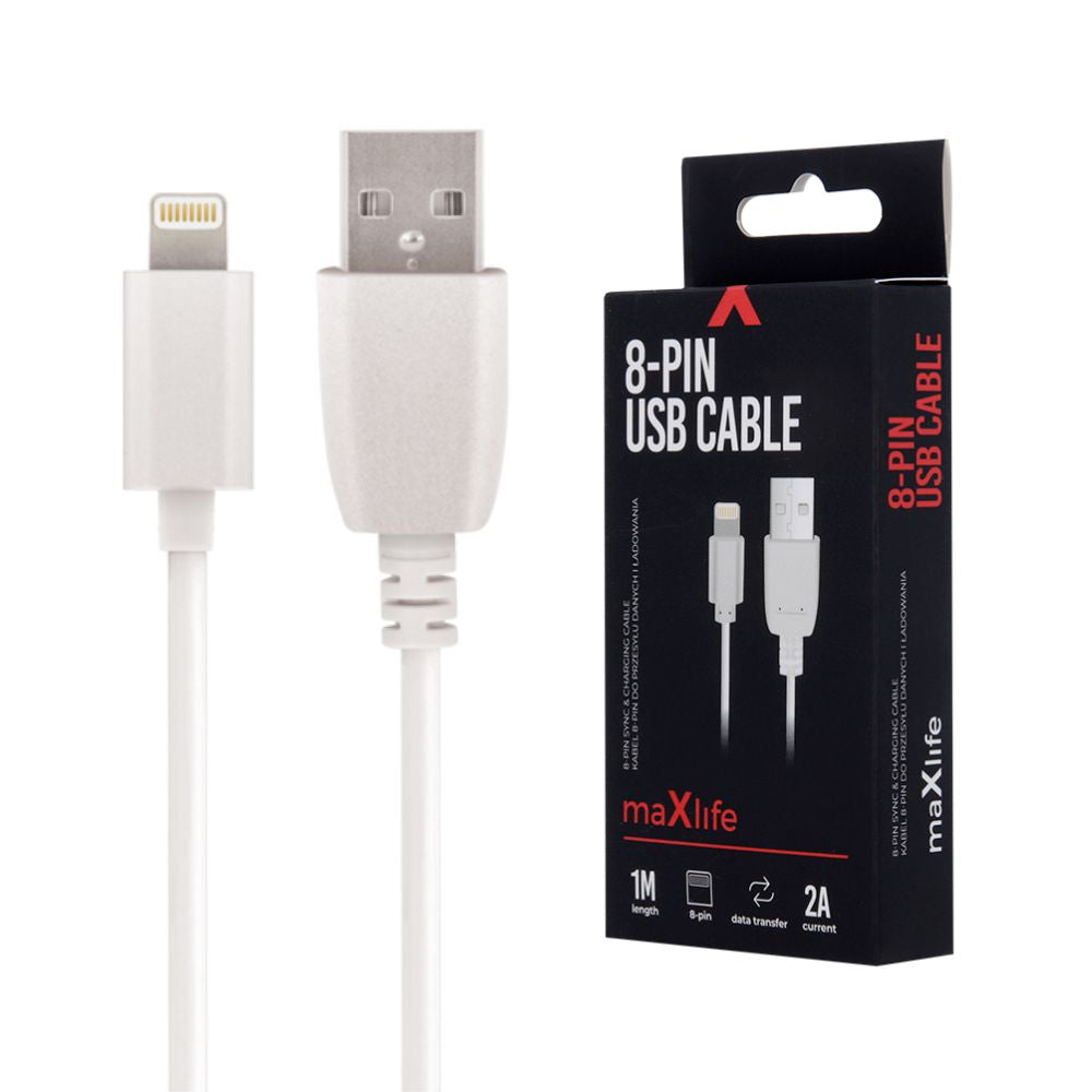 Cabo Usb-A 2,0 2A Macho / Lightning Branco 1M - Tauu,pt