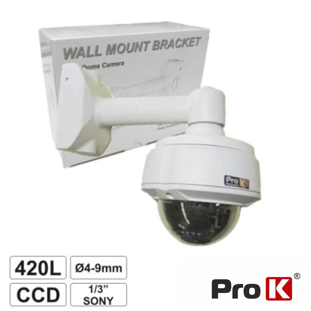 Câmara Vigilância Dome Ccd Cores Ptz 420L 1/3" Sony Prok - Tauu,pt