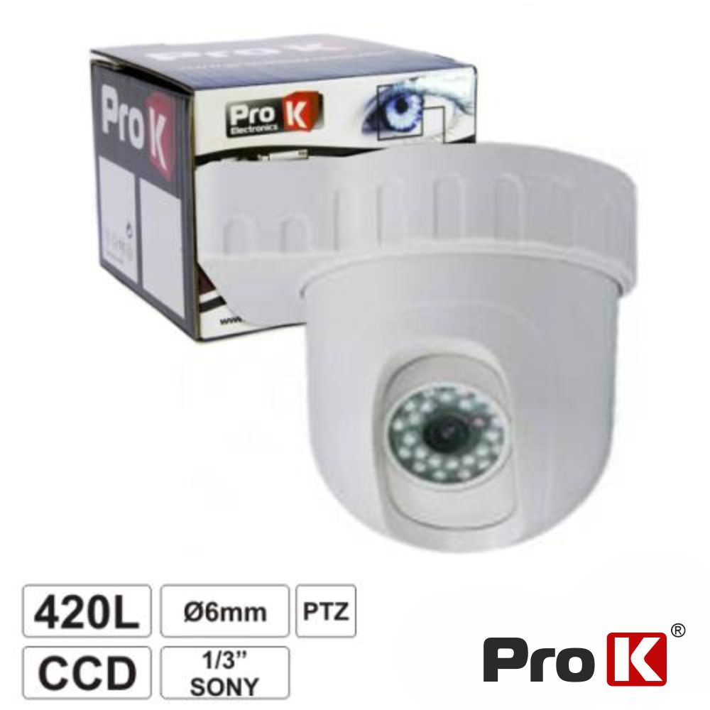 Câmara Vigilância Dome Ccd Cores Ptz 420L 1/3" Sony Prok - Tauu.pt