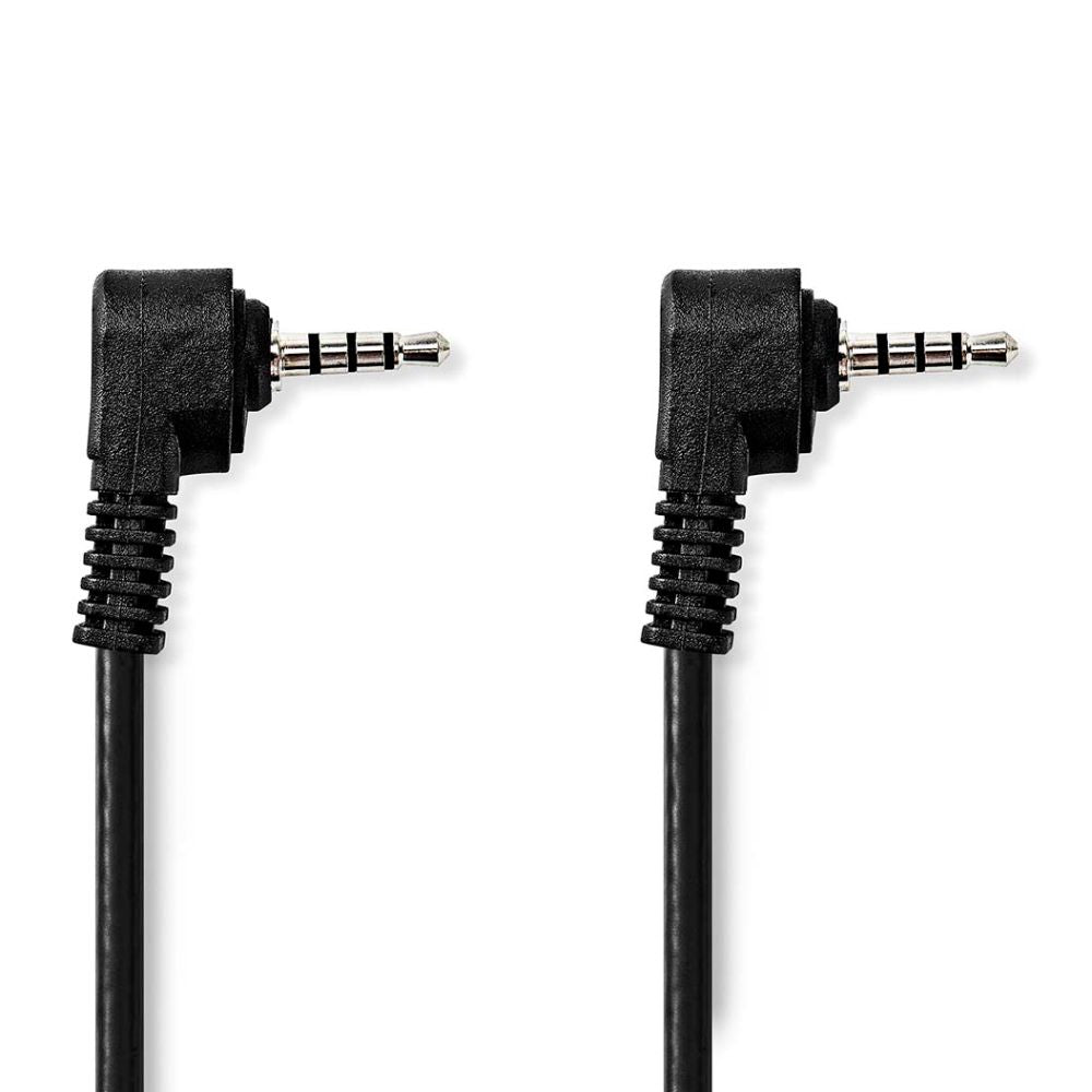 Cabo Jack 3.5Mm Macho / Jack 3.5Mm Macho 4P Preto 2M - Tauu.pt