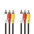 Cabo 3-Rca Macho / 3-Rca Macho 1,5M - Tauu,pt
