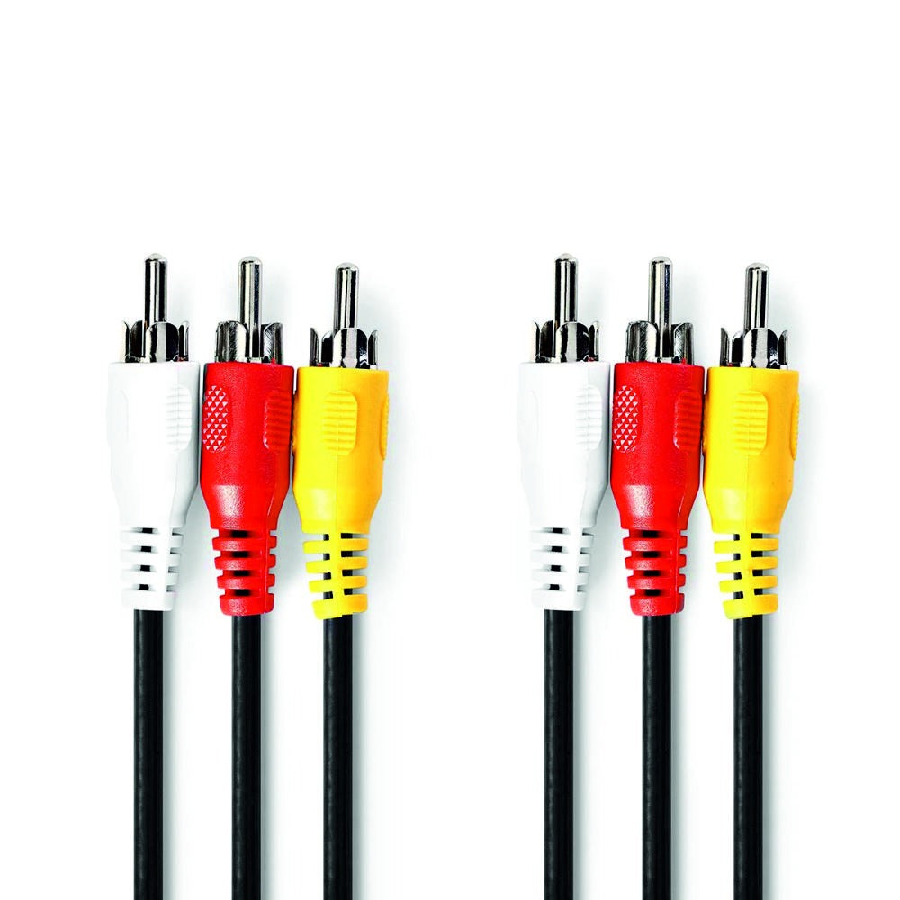 Cabo 3-Rca Macho / 3-Rca Macho 1.5M - Tauu.pt