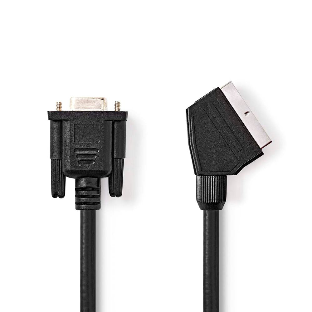 Cabo Scart Macho / Vga Fêmea 2M Preto - Tauu.pt