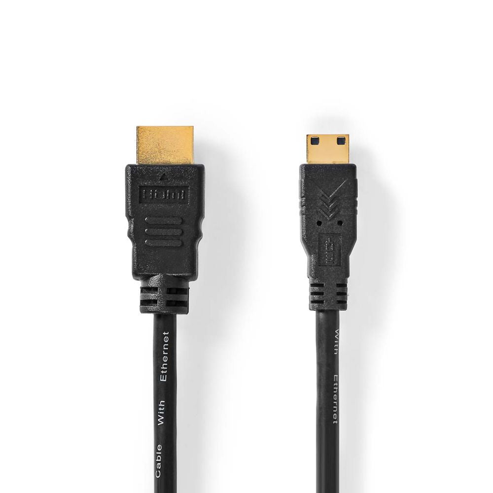Cabo Hdmi Dourado Macho / Mini Hdmi Macho 4K@30Hz 1.5M - Tauu.pt