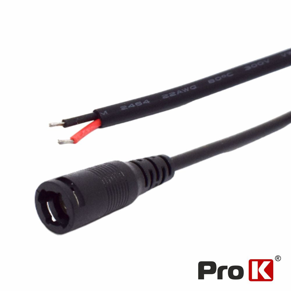 Cabo Alimentação Dc Macho 5,5X2,5Mm 0,10M Prok - Tauu,pt
