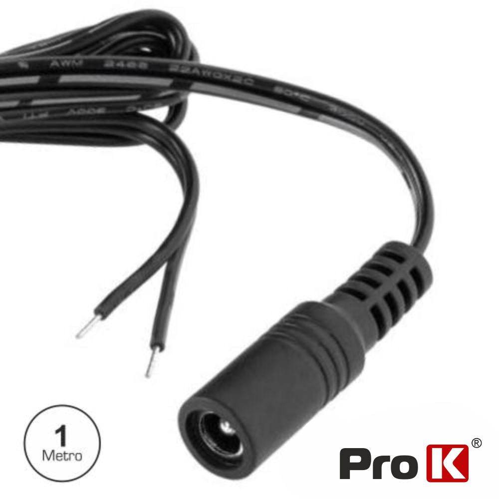 Cabo Alimentação Dc Macho 5,5X2,5Mm 1M Prok - Tauu,pt