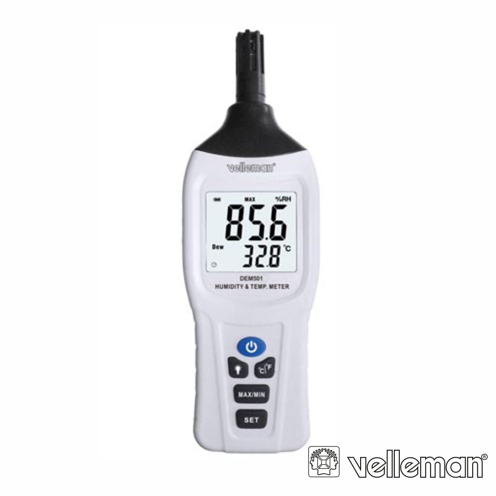 Medidor De Humidade Digital C/ Termómetro Velleman - Tauu,pt
