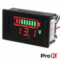 Voltimetro Digital Led 12Vdc Painel C/ Capacidade Prok - Tauu.pt
