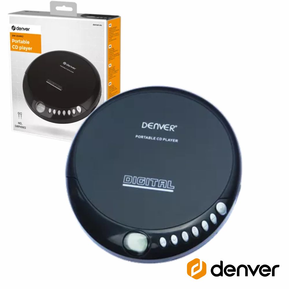 Leitor De Cd Portátil Discman Denver - Tauu.pt