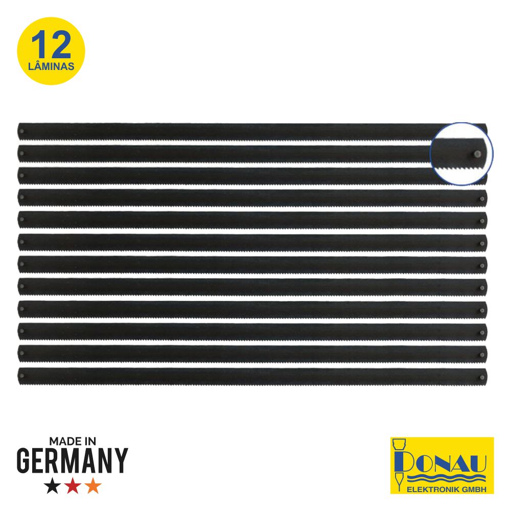 Conjunto 12 Lâminas Serra P/ Metal 148Mm Donau - Tauu,pt
