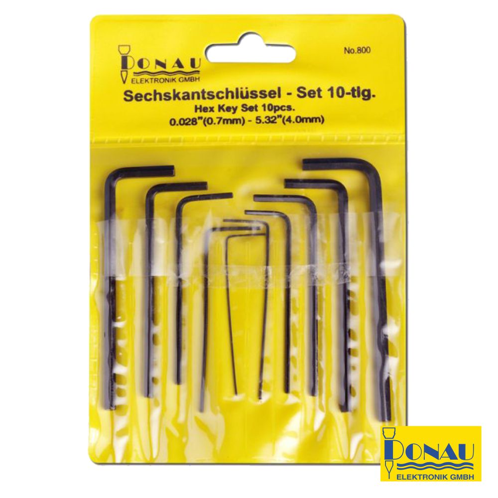 Conjunto De 10 Chaves Hexagonais Em Aço Carbono 45 Donau - Tauu,pt
