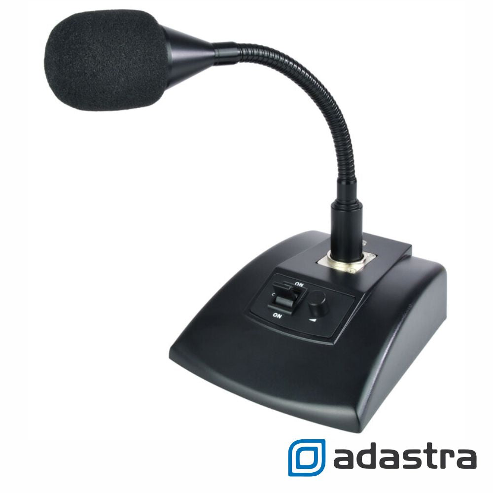Microfone Conferência Dinâmico Com Base Xlr Adastra - Tauu,pt