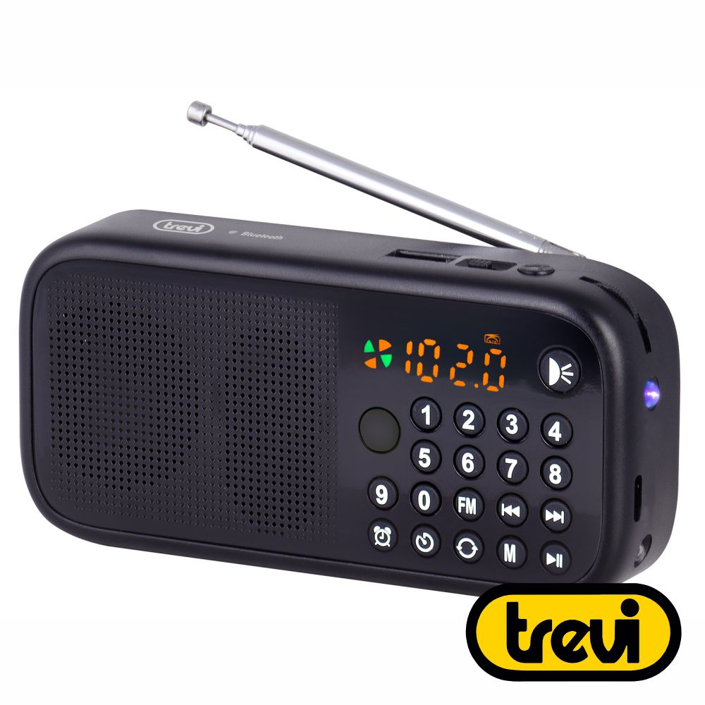 Rádio Portátil Lcd Am/Fm Bluetooth Usb / Microsd Trevi - Tauu,pt