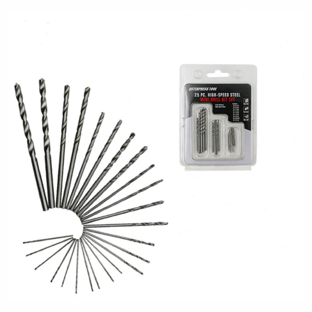Conjunto De 25 Brocas Hss De Precisão Ø0,5Mm A Ø3,0Mm - Tauu,pt