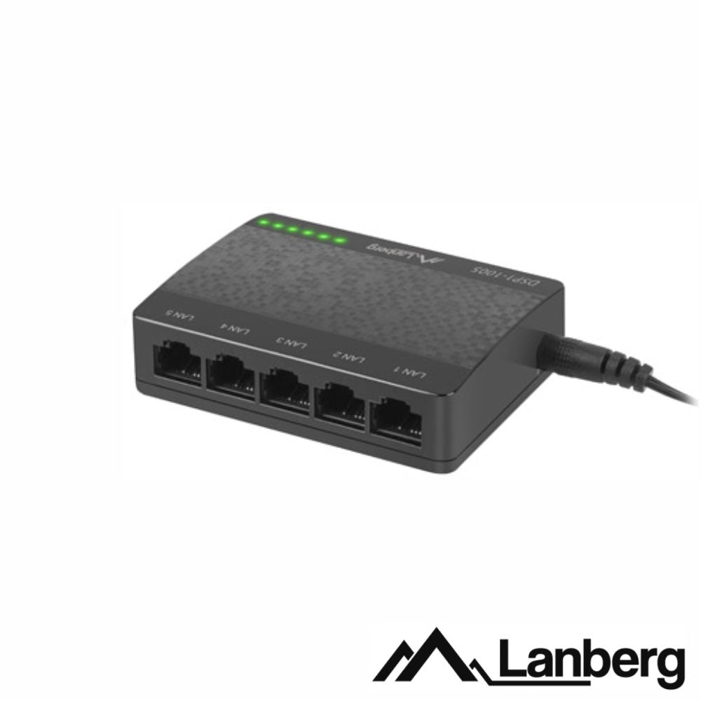 Switch De Rede Ethernet 1Gb/S 5 Portas Rj45 Lanberg - Tauu.pt