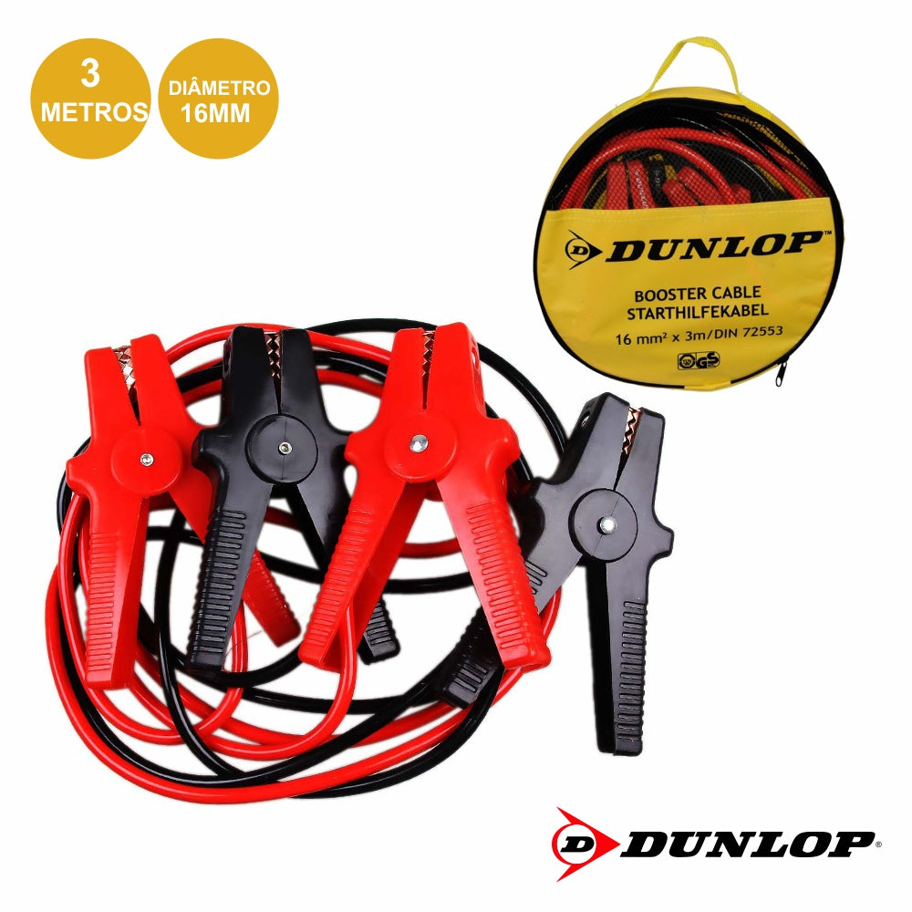 Conjunto Cabos Bateria Arranque 400A 3M Dunlop - Tauu.pt