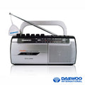 Rádio Portátil Am/Fm Cassete C/ Gravador Daewoo - Tauu.pt