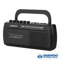 Rádio Portátil Am/Fm Cassete C/ Gravador Daewoo - Tauu,pt