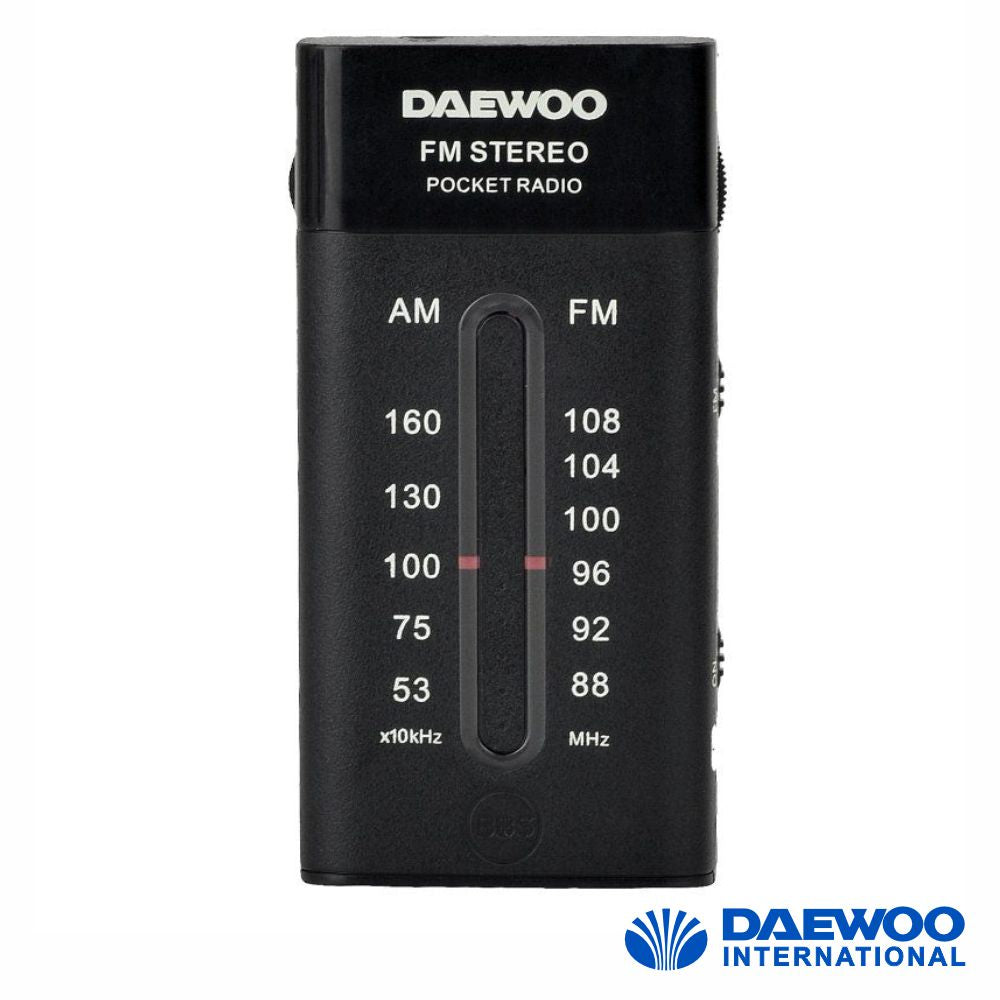 Rádio Portátil Am/Fm Preto Daewoo - Tauu.pt