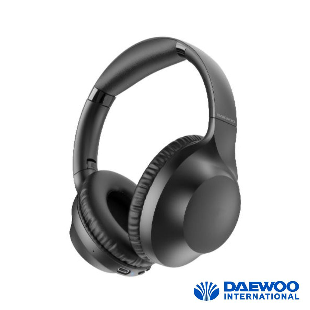 Auscultadores Bluetooth 5.3 S/ Fios Preto Daewoo - Tauu.pt