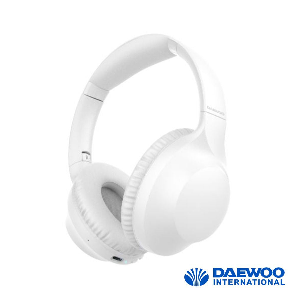 Auscultadores Bluetooth 5.3 S/ Fios Branco Daewoo - Tauu.pt