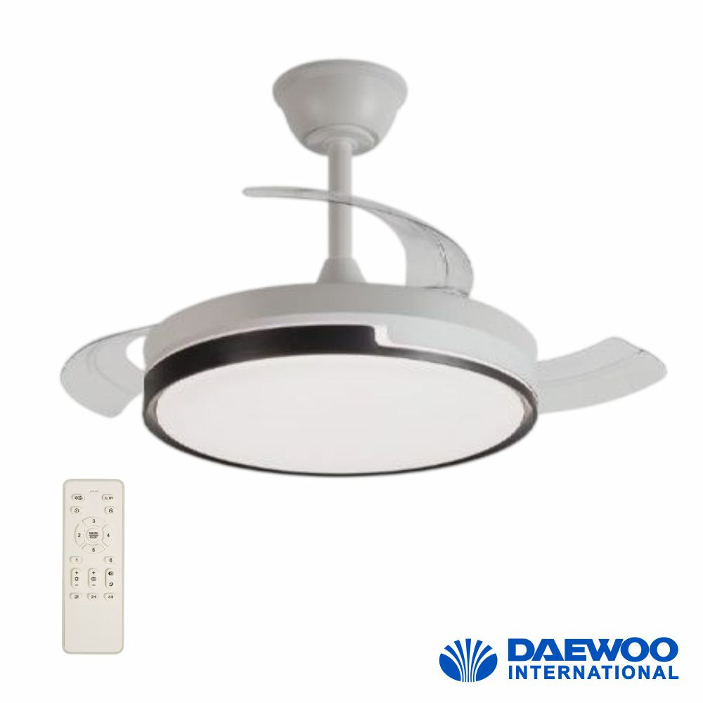 Ventoinha De Teto 30W 90Cm C/ Iluminação Led 36W C/ Comando - Tauu.pt