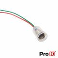 Casquilho P/ Lâmpada E10 C/ Cabo 24Cm Prok - Tauu.pt