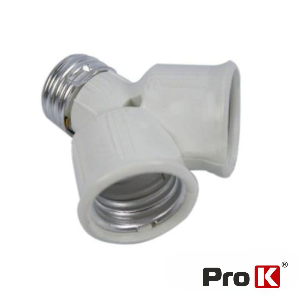 Casquilho Adaptador De E27 P/ 2X E27 Prok - Tauu.pt