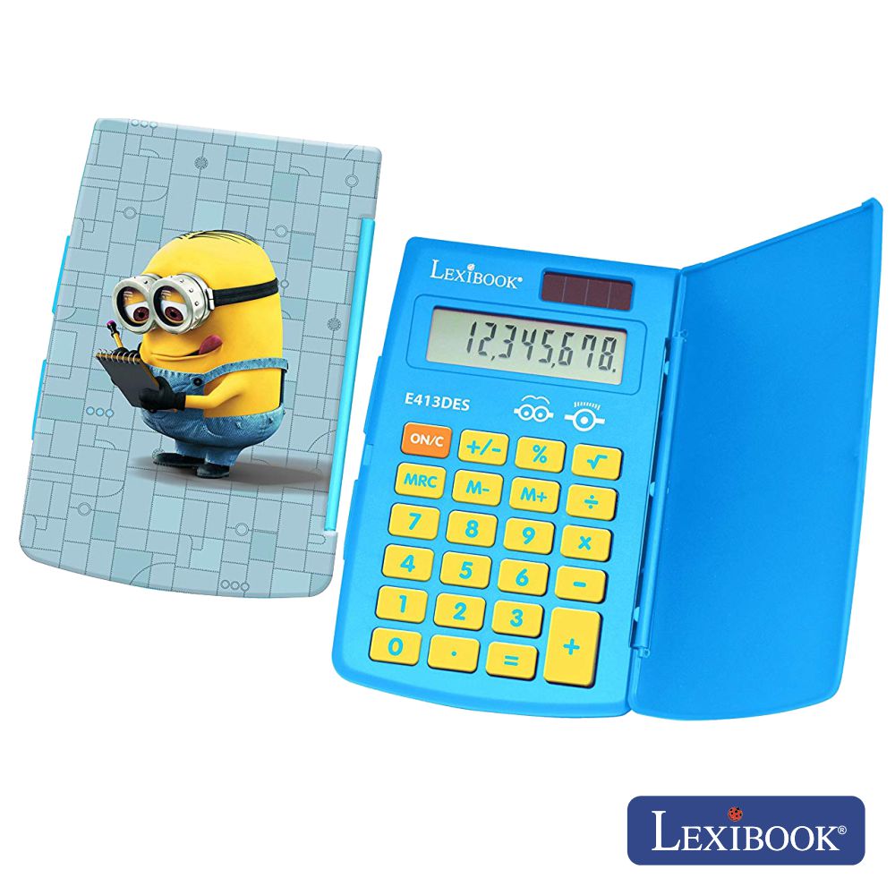 Máquina Calculadora 8 Dígitos Solar Minions Lexibook - Tauu.pt