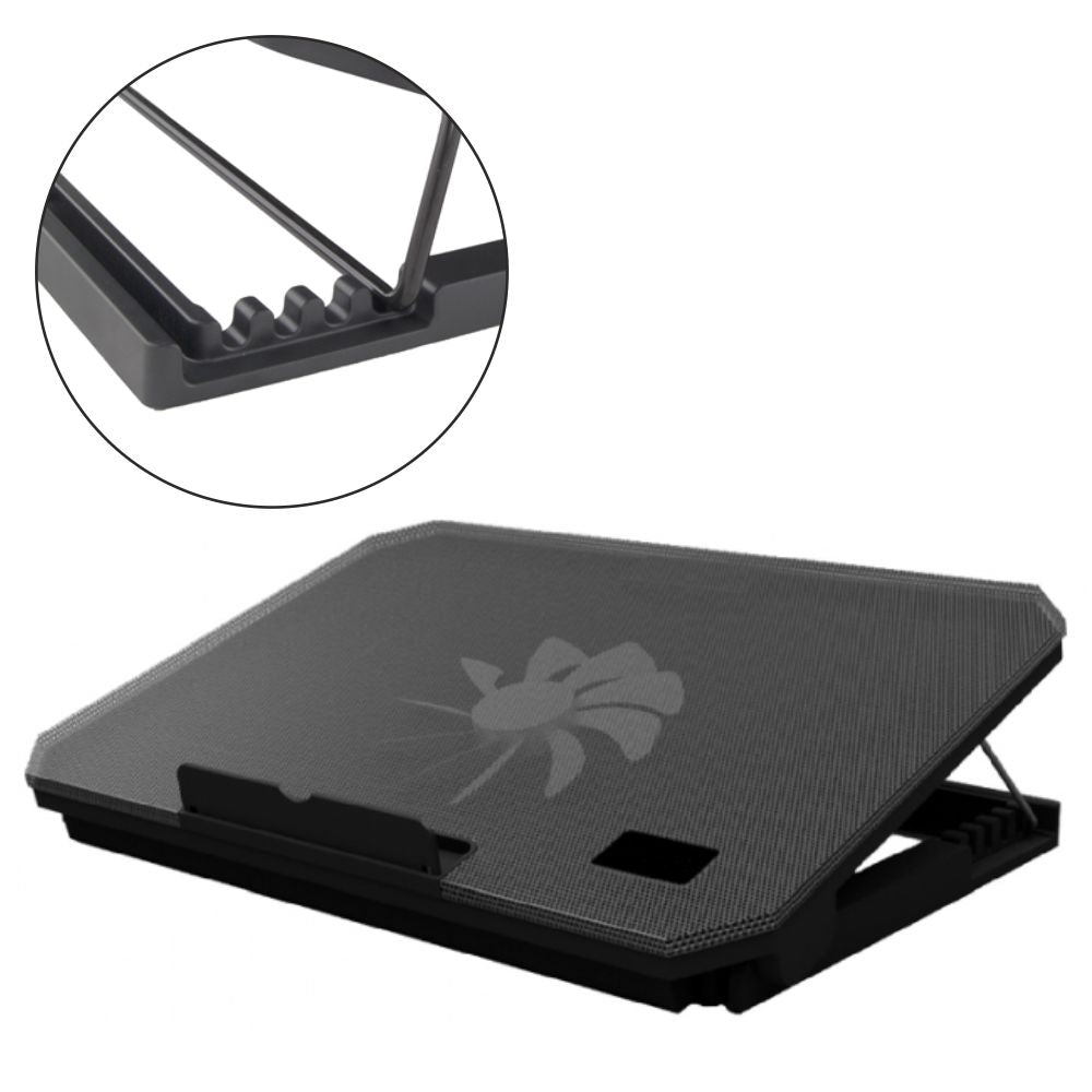 Base De Refrigeração P/ Portátil Até 17" Usb C/ Led Azul - Tauu.pt