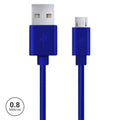 Cabo Usb-A 2,0 Macho / Micro Usb-B Macho 0,8M Azul - Tauu,pt
