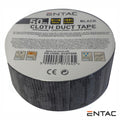 Fita Adesiva De Tela Profissional 50Mm X 50M Preta Entac - Tauu,pt